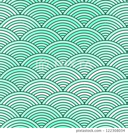 Seamless background with an abstract red wave and a pattern of lines. Seamless background with an abstract red wave and a pattern of lines. 122308034