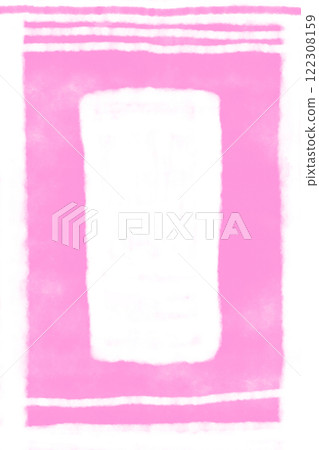 圖庫插圖: 粉紅色背景的抽象繪畫，帶有線條（斑點） 122308159