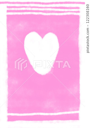 Stock Illustration: Abstract painting with pink background (with lines) 122308160