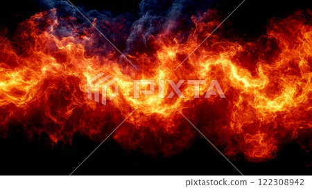 Burning flame background material Burning flame background material 122308942