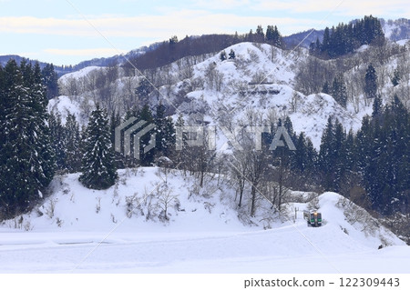Snowy landscape Tadami line Snowy landscape Tadami line 122309443