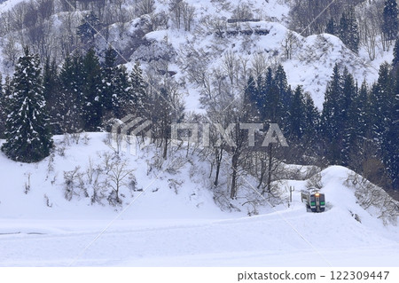 Snowy landscape Tadami line Snowy landscape Tadami line 122309447