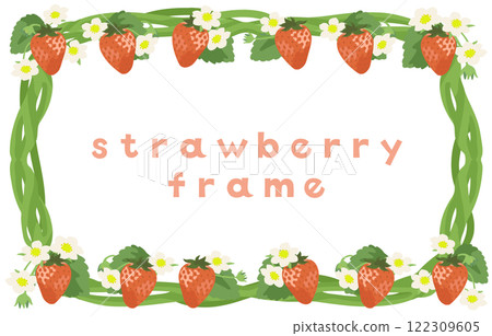 草莓向量框架模板 草莓向量框架模板 122309605