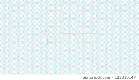 Modern Japanese pattern [Asanoha] Dots, seamless, Edo Komon 122310147