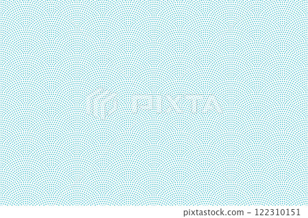 Modern Japanese pattern [Shark pattern (large pattern)] Seamless Edo pattern 122310151