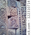 Decorative carvings of Qutub Minar in Delhi, India 122310714