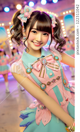 雙馬尾女偶像_vertical 雙馬尾女偶像_vertical 122311042