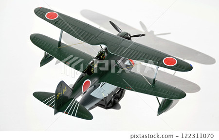 0型水上觀測飛機，1/72比例模型，移焦攝影 122311070