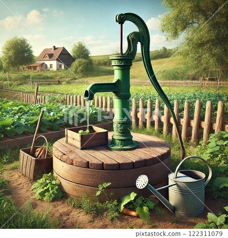 Old Japan Well Water Pump 122311079