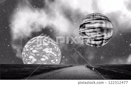 strange planets in the distance 122312477