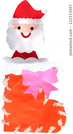 穿著聖誕老人靴子的聖誕老人手工藝品 122313087