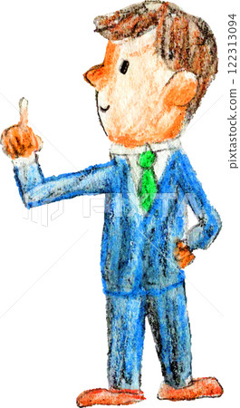 A salaried man who makes a presentation A salaried man who makes a presentation 122313094