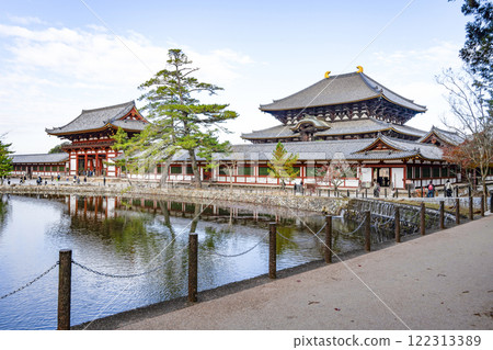 東大寺大佛殿與中門 122313389