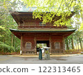 A woman standing at the Monju Tower of Enryakuji Temple 122313465