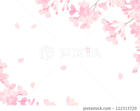 盛開的櫻花背景素材 盛開的櫻花背景素材 122313720