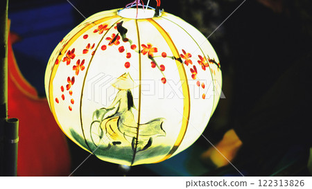 燈籠上畫著一個女人 燈籠上畫著一個女人 122313826