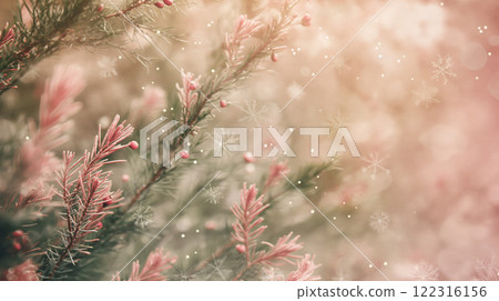 Sparkling winter illuminations Natural Christmas decorations and a warm atmosphere in winter 122316156