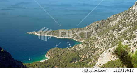 View of the Mediterranean Sea from the Lycian Way View of the Mediterranean Sea from the Lycian Way 122316618