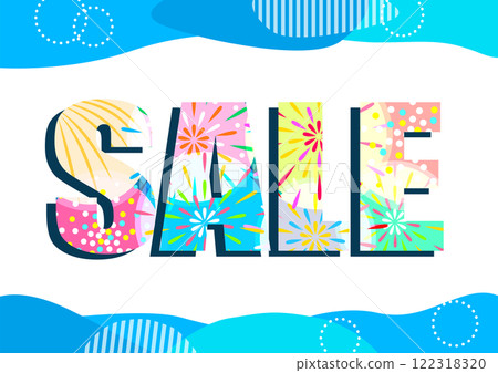 Summer sale illustration material 122318320