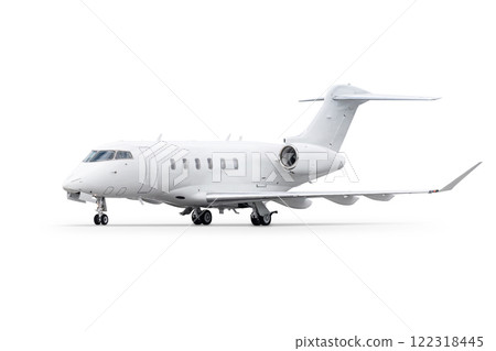 Luxury private jet isolated on white background Luxury private jet isolated on white background 122318445