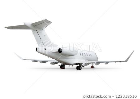 Modern corporate business jet isolated on white background Modern corporate business jet isolated on white background 122318510