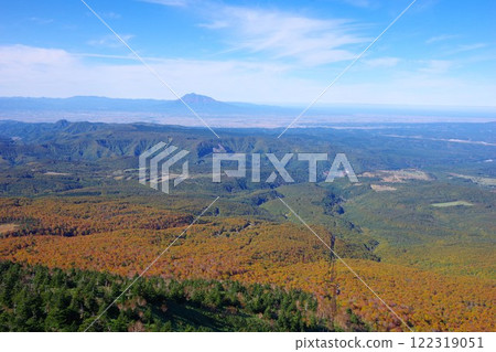 青森縣青森市從八甲田纜車山頂公園站眺望岩木山 122319051