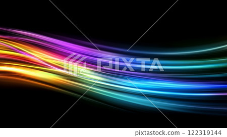 Abstract colorful light flowing background 122319144