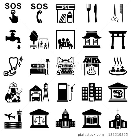 一組標誌 一組標誌 122319235