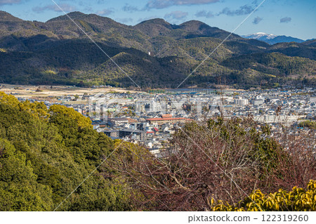 Aerial view of Kyoto city from Arashiyama Monkey Park Aerial view of Kyoto city from Arashiyama Monkey Park 122319260
