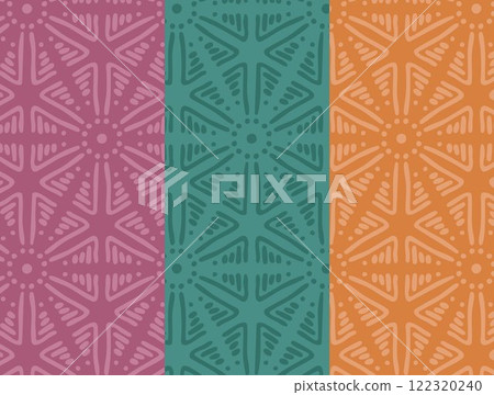 Seamless Terracotta Star Pattern Seamless Terracotta Star Pattern 122320240