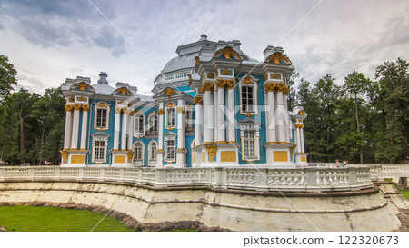 Hermitage pavilion timelapse hyperlapse in Catherine park in Tsarskoe Selo near Saint Petersburg, Russia Hermitage pavilion timelapse hyperlapse in Catherine park in Tsarskoe Selo near Saint Petersburg, Russia 122320673