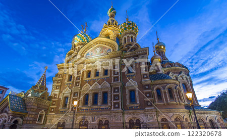 Church of the Savior on Spilled Blood night to day timelapse hyperlapse. Church of the Savior on Spilled Blood night to day timelapse hyperlapse. 122320678