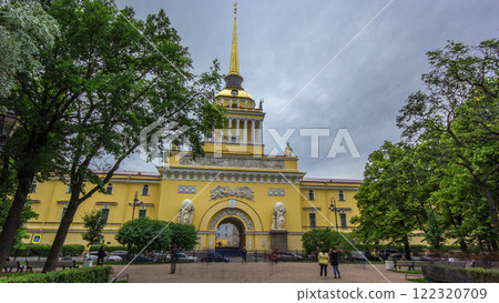 The Admiralty building timelapse hyperlapse. Saint Petersburg, Russia The Admiralty building timelapse hyperlapse. Saint Petersburg, Russia 122320709