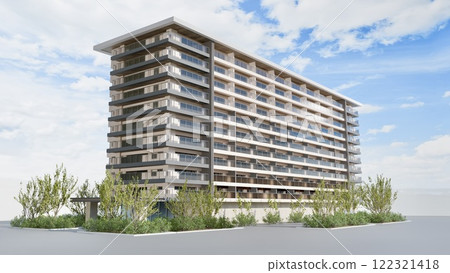 白天的豪華公寓 122321418