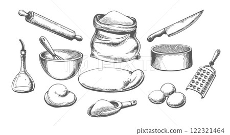 Bakery hand drawn sketches 122321464