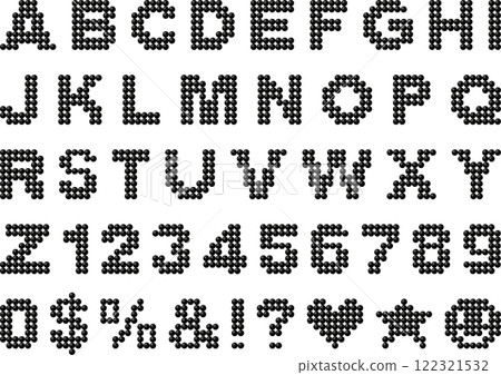 珍珠色、字母、19 黑色 122321532