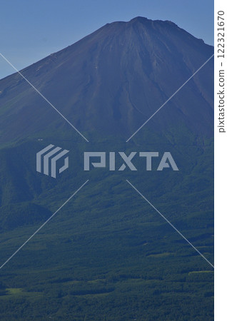 Fuji in summer as seen from Junigadake in the Misaka Mountains 122321670