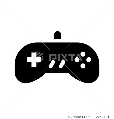 Joystick icon logo silhouette design template isolated illustration 122321810