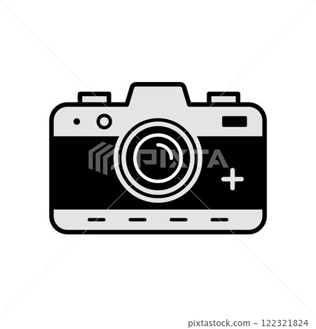 Camera icon logo design template isolated illustration 122321824