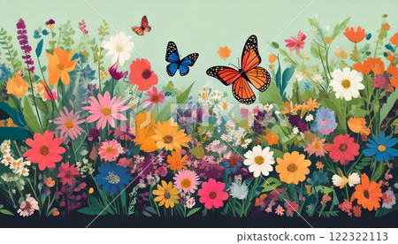 Butterflies Stuck in a Flower 122322113