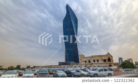 Tower in Kuwait City timelapse hyperlapse. Kuwait, Middle East Tower in Kuwait City timelapse hyperlapse. Kuwait, Middle East 122322362