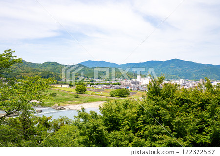 View of the Hijikawa River from Ozu Castle, Ehime, Japan, May View of the Hijikawa River from Ozu Castle, Ehime, Japan, May 122322537