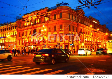 俄羅斯聖彼得堡夜景 俄羅斯聖彼得堡夜景 122322578