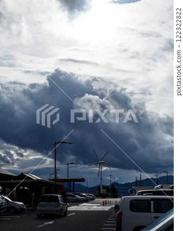 Spectacular sky and windmills Spectacular sky and windmills 122322822