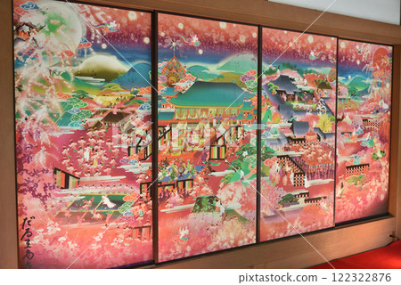 大本山瑞信院能室，小野小町繪製的拉門畫（京都市山科區） 122322876
