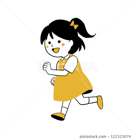 girl running well girl running well 122323074