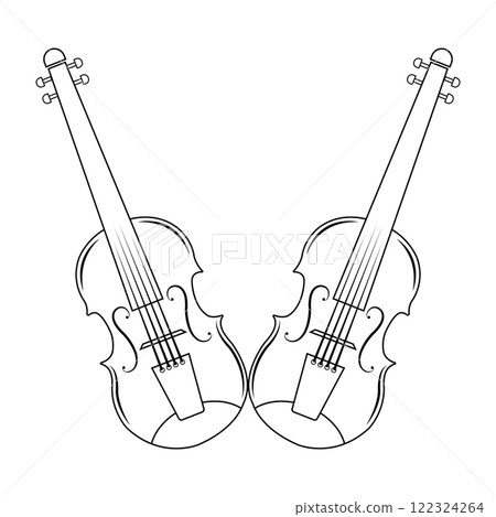 Violin vector icon Violin vector icon 122324264