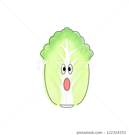 Illustration of Chinese cabbage character Illustration of Chinese cabbage character 122324355