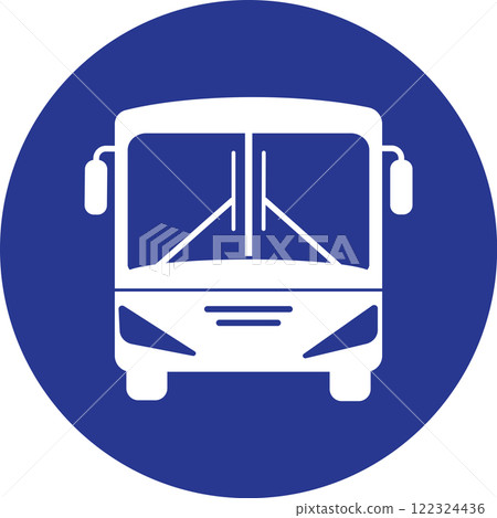 simple bus icon 122324436