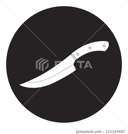 Kitchen butcher knife design 122324487